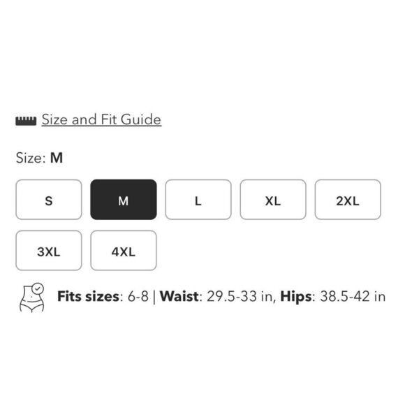 Shapermint Empetua All Day EveryDay High Waist Shaper Boy Short Sz M Black 18437 - Picture 6 of 6